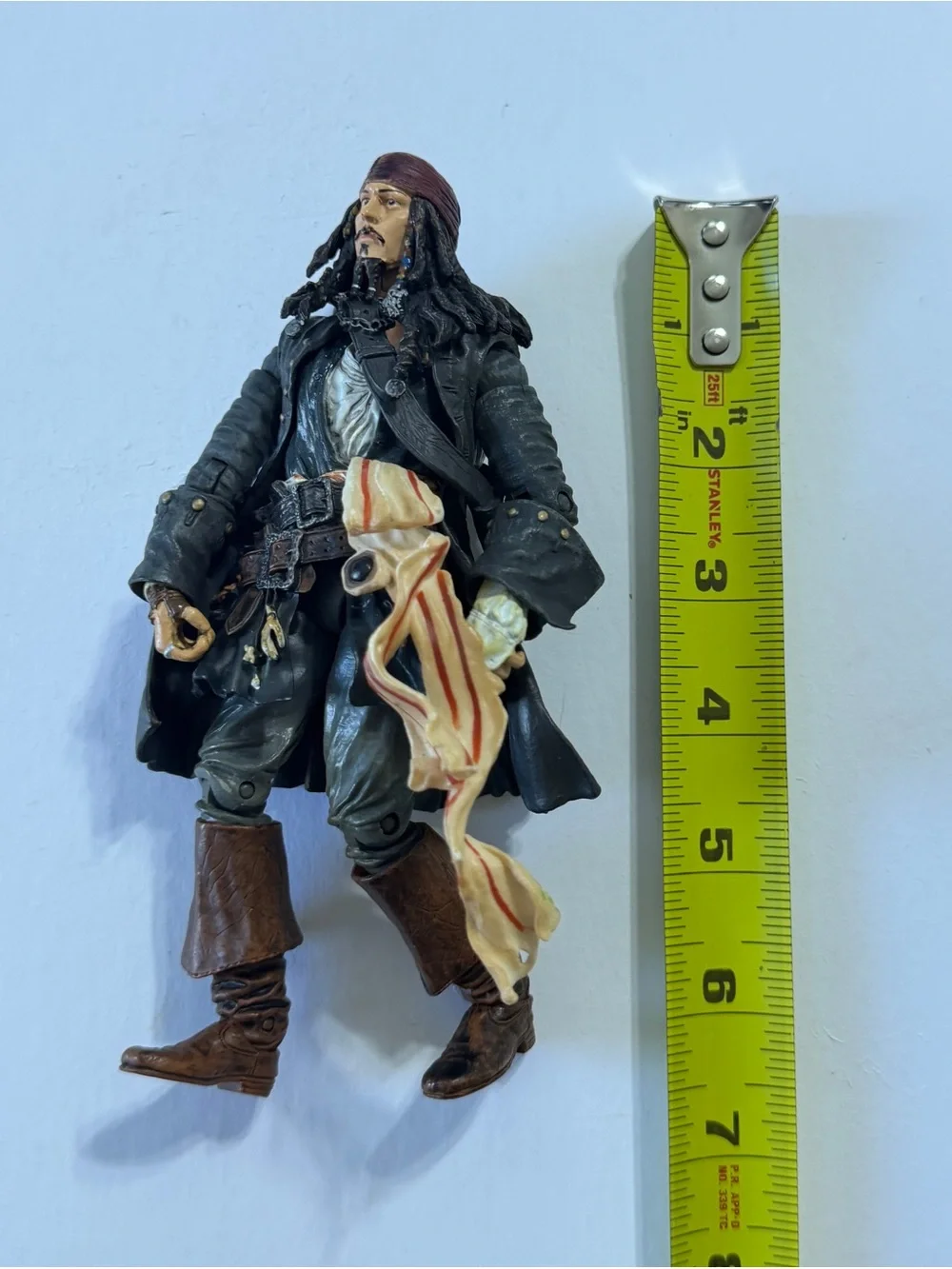 Pirate Action Figure with Red Bandana and Brown Boots
